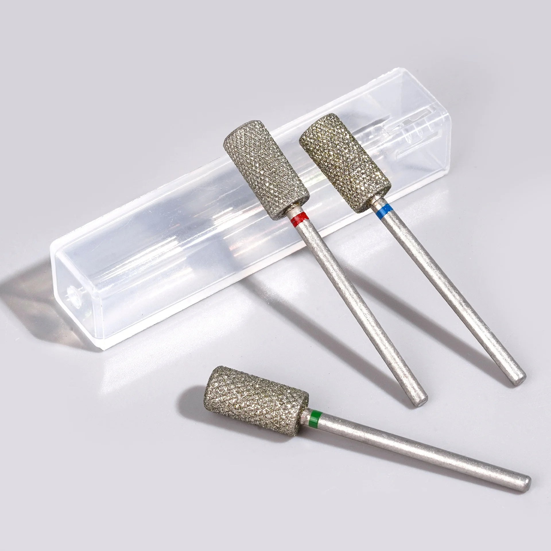 Electric Diamond Cuticle Clean Nail Drill Bit Accessory Flat Barrel Cross Cut Milling Cutter