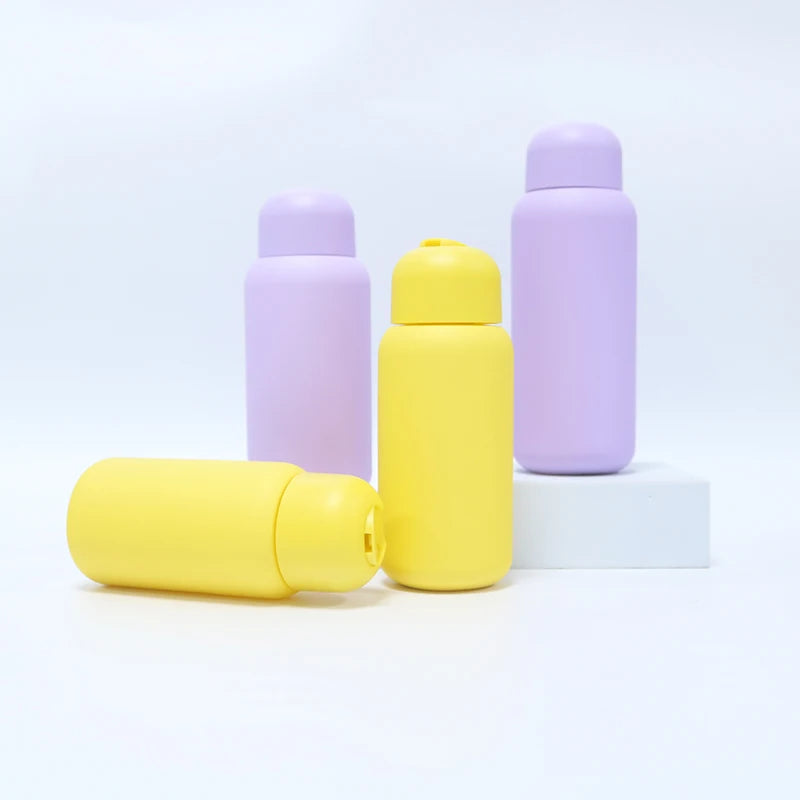 200ml 250ml 300ml 350ml HDPE Soft Touch Squeeze Cosmetic Shower Gel Shampoo Lotion Bottle with Crown Cap