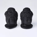 DIY 2025 Hand Carved Folk Crafts Feng Shui Art Sculpture Crystal Crafts Golden Sheen Obsidian Buddha Head for Sale