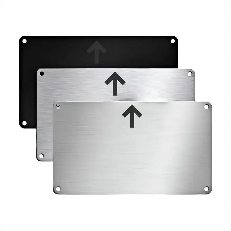 BEST OEM Mass Custom Silver Stainless Steel Brushed Sheet Metal Fabrication Laser Cut Signs Industrial Use Wholesale Stock