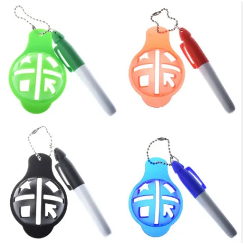 Ready to Ship 4 Golf Ball Liners with 4 Different Color Pen Markers