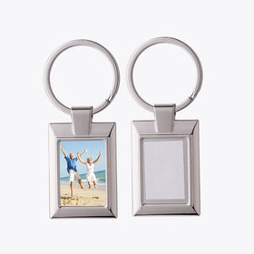 Low MOQ Custom Metal Keychain Gift Key Chain Sublimation Blank Metal Keychain