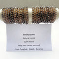 New Arrival Natural Crystals Healing Stones 8 mm Smoky Quartz Bracelets for Healing