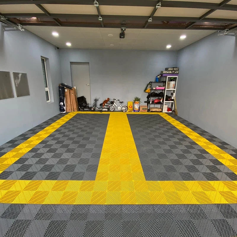 DIY Friendly Environmental Protection Multipurpose Garage Floor Tiles Washable Plastic Floor Mats Heavy Duty Warehouse Workshop