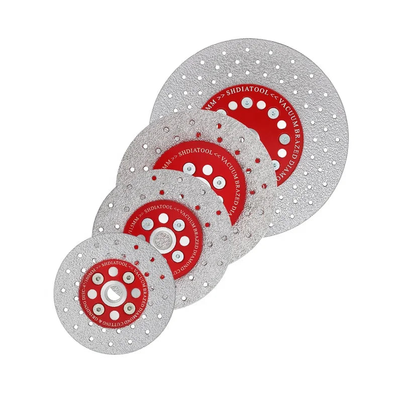 SHDIATOOL Double Sided Vacuum Brazed Diamond Grinding Wheel Cutting & Grinding Disc Saw Blade Polishing Disc With M14 Flange