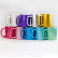 Topjlh Heat Transfer Sparkling Glitter Mugs Colorful Coffee Mug Sublimation Ceramic Classic Presents Handgrip Mug