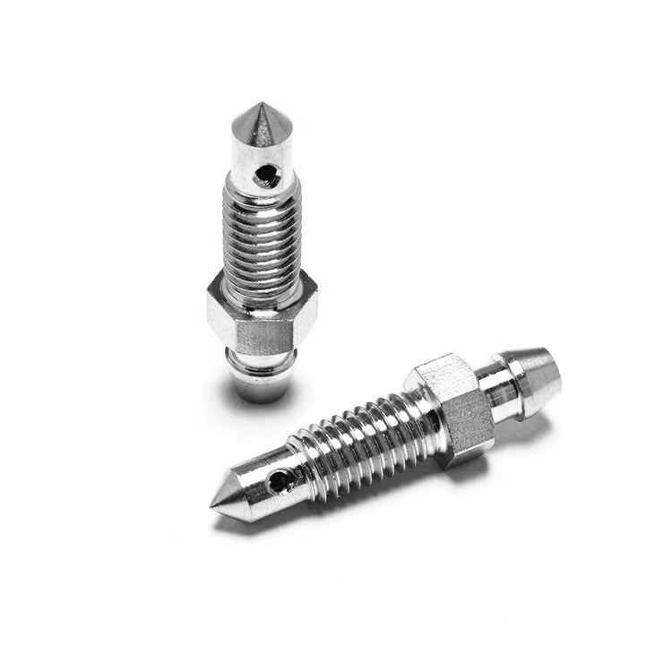 High Quality Motorcycle Customized Stainless Steel Nipple Screw Valve Brake CNC Parts