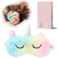 Best Selling Fluffy Kids Sleep Mask Fur Colorful Blindfold Eye Covers Lovely Cute Kids Sleep Masks