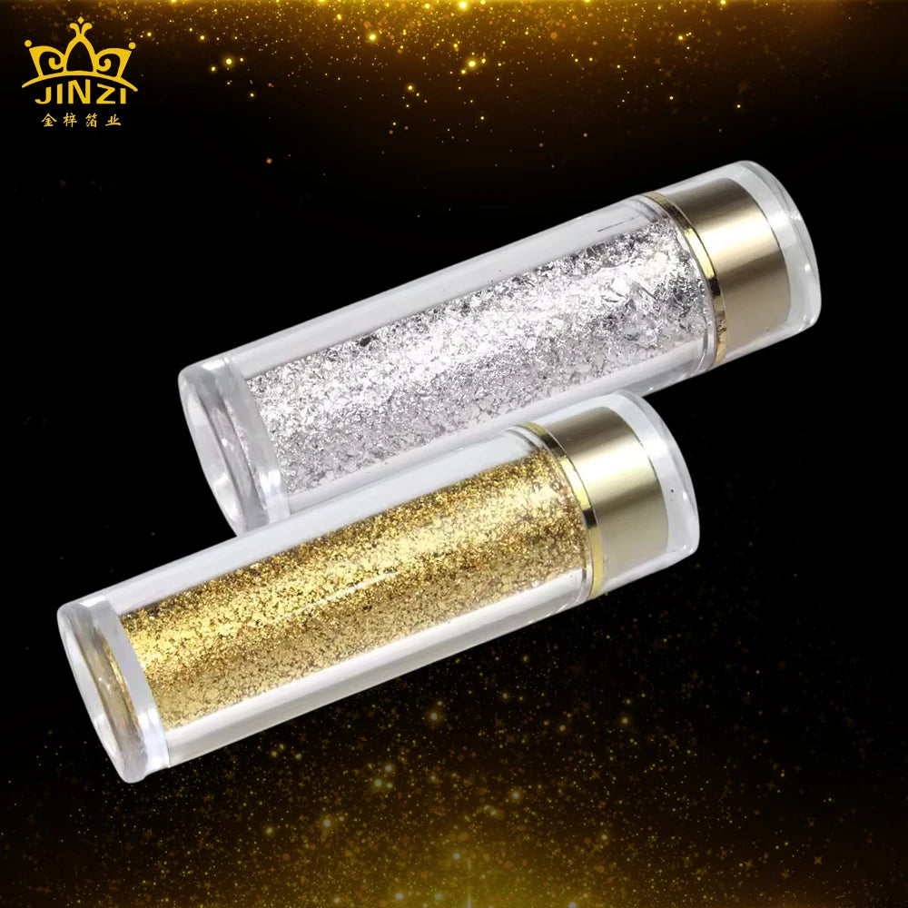 Gold Leaf Foil 24k Pure Gold Foil Flakes 98 Broken Real Genuine Gold Leaf Foil Decoration and Makeup Products