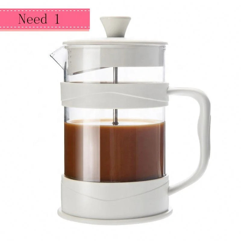 French Press Coffee Tea Milk Froth Maker for Camping Travel Gift 350ml 800ml 1000ml New Design French Press