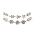 Beach element Starfish Shells Retro Suit Chains Shirt Collar Pin Elegant Suit Chain Brooches Retro Cardigan Collar Chain Clips