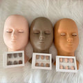 New Style Eyelashes Extension Training Mannequin Head With Replacement Eyelids Lash Mannequin Training Heads Tool