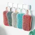 Factory Price Dishwashing Sponge Double Side Dish Washing Brush Pan Pot Sponges Bathroom Cleaning Household Kitchen Tool
