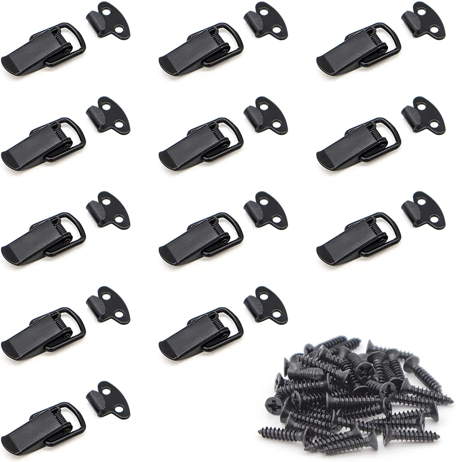 Mini Black Zinc Plated Latch Catch Small Spring Toggle Lock Clasp for Buckle for Wooden Case Toolboxes Customizable Packing