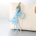 New Classic Beaded Mobile Phone Pendant Accessory Nylon Elephant Keychain with Cartoon Figure for Mobile Phone Bag Decoration