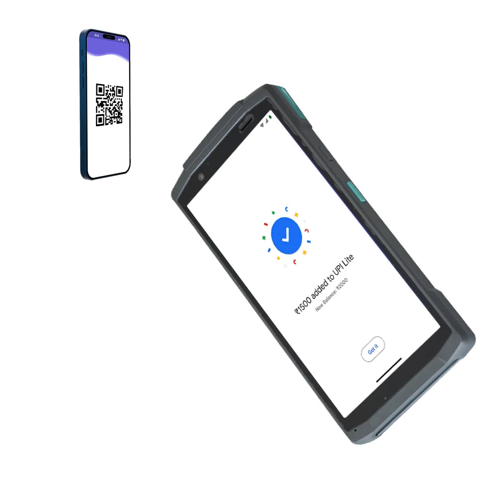 2+16GB Android 10 1D/2D/NFC Wireless Bluetooth Mobile Smart POS Terminal with Barcode Scanner HCC-CS20