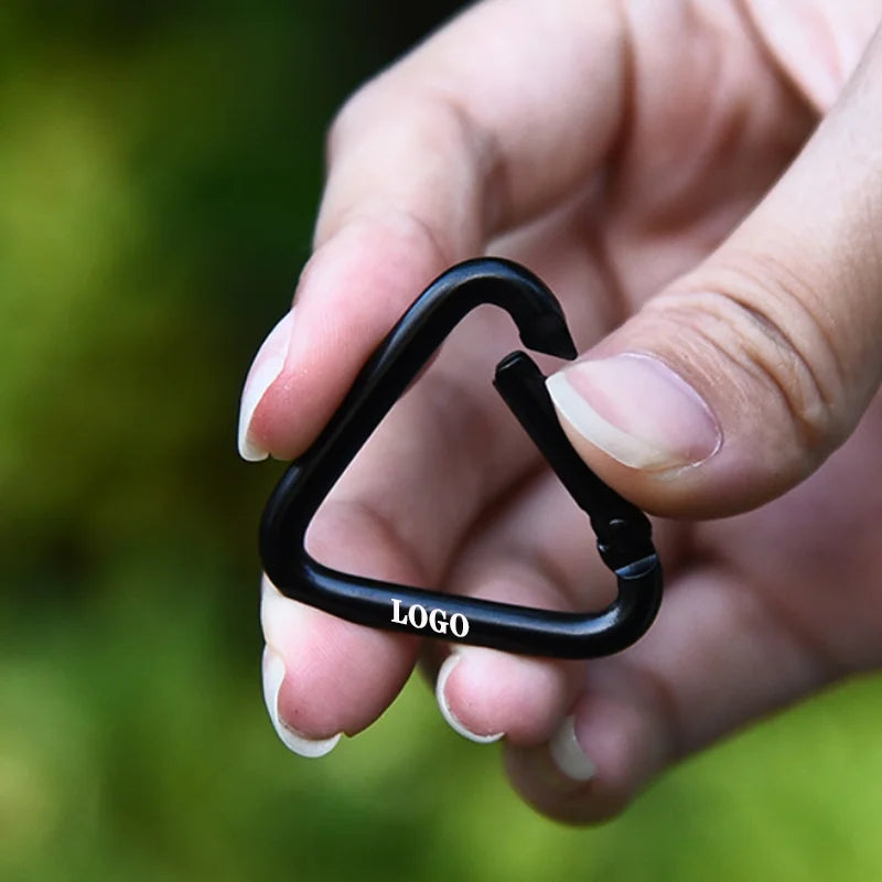Customized Color 25mm Aluminum Triangle Carabiner with Customized logo
