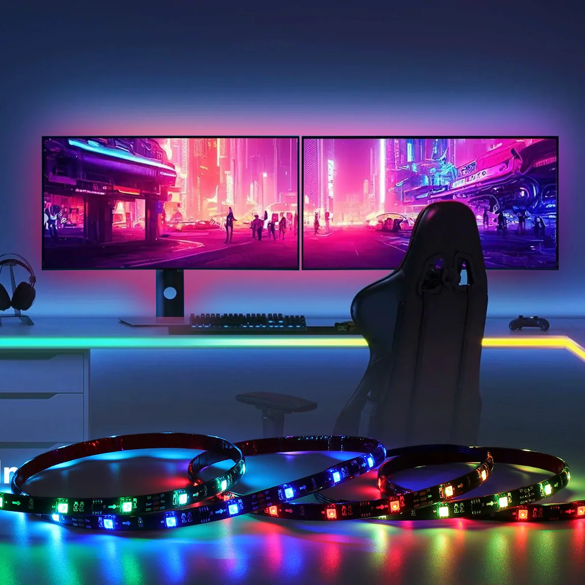 CL Lighting Online Store's Latest Smart LED Strip Lights for PC TV Backlight for Gaming and Movie Watching