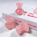 Huiying Mushroom Gua Sha Board Rose Quartz Natural Massage Tool
