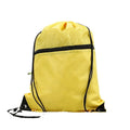 Polyester Drawstring Backpack Waterproof Bulk Storage Shoe Bags Hiking Gym Traveling Runners Zipper Pocket Custom Logo Custom