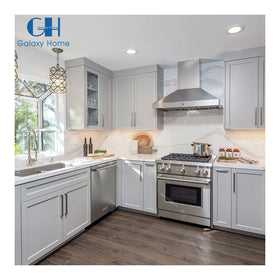 Wholesale Modern Style Kitchen Sink Base Cabinets MDF Eco-friendly Ready to Assemble with Drawer Basket