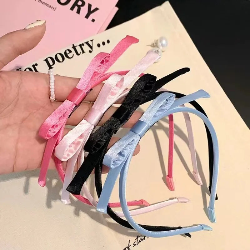Children's Hair Accessories Girl Princess Hair Hoop Euro-American 4inch Bow Headband for Women Accessories