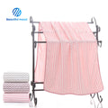 100% Microfiber Coral Velvet Bath Towel for Adults and Children 35*75cm & 70*140cm Woven Logo Pattern for Home Use