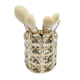 Luxury Crystal Diamond Makeup Brush Holder Nail Brush Storage European Style Retro Pen Pot for Makeup and Nail Art Tool Package