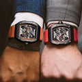 High Quality Wrist Hollow Out Watch Waterproof Rubber Strap Watches Automatic  Men Mechanical Wrist Watch