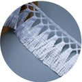 New Desig 100% Polyester Crochet Tassel Trim for Curtain Decoration