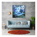 Custom 5D Full Drill DIY Mosaic Diamond Embroidery Kit Park Flower Stream Scenery Wall Art Home Decor Printed Diamond Painting