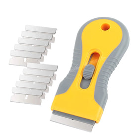 CLEZE 10-Piece Razor Scraper Tool for Window Tinting & Label Sticker Removal Car Care Equipment