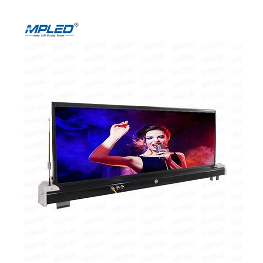 MPLED 4G WIFI Waterproof Transparent Glass LED Display Taxi Car Rear Window  LED Display Screen Advertising