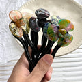 French Acetic Acid Flower Wave U-shaped Hairpin Female Simple Modern Hairpin Senior Sense New Chinese Hairpin