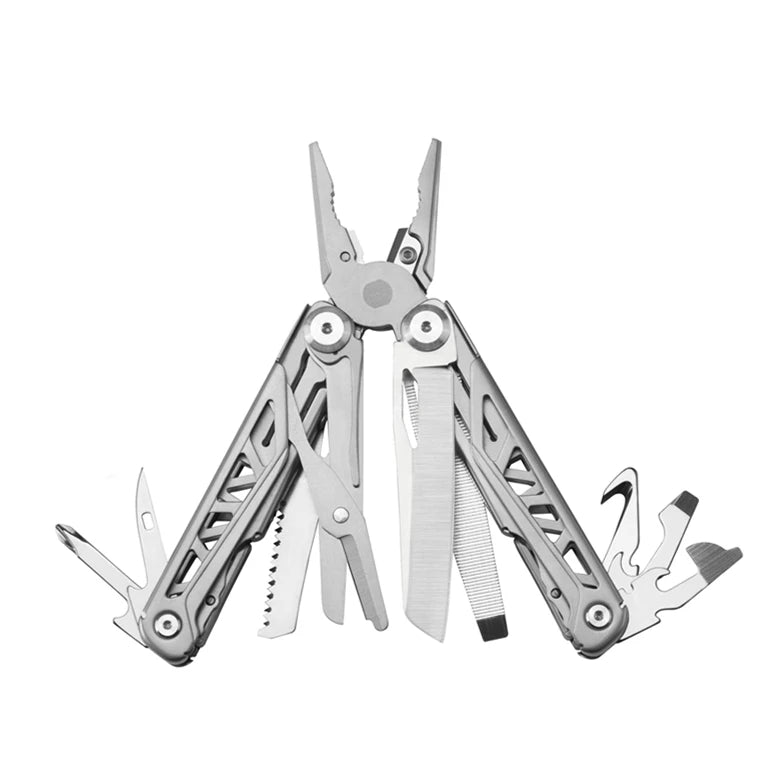 Grand Harvest Hot Selling Innovative Design 13 in 1 Premium Full Locking Outdoor Compact Stainless Steel Multitool Pliers