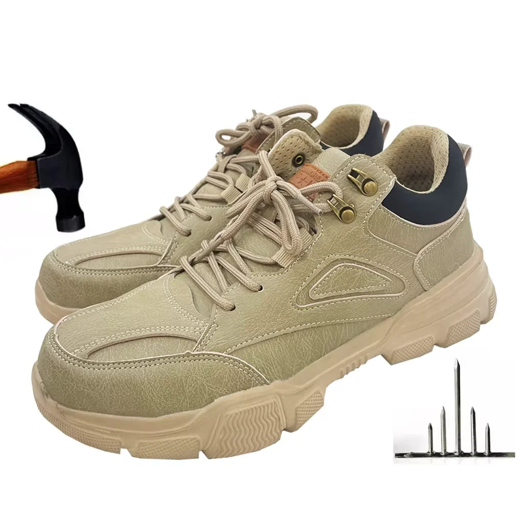 Lightweight Soft Safety Shoes for Men EVA Rubber Sole Puncture Proof Industrial Work Shoes Men's Breathable Hiking Shoes