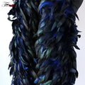 5-7inch Royal Blue Rooster Schlappen Feathers Boas Natural Coq Plumage Boa for Party Home Decoration Performance