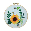 Sunflower Serenity DIY Cross-Stitch Embroidery Kit for Hand Embroidered Technique