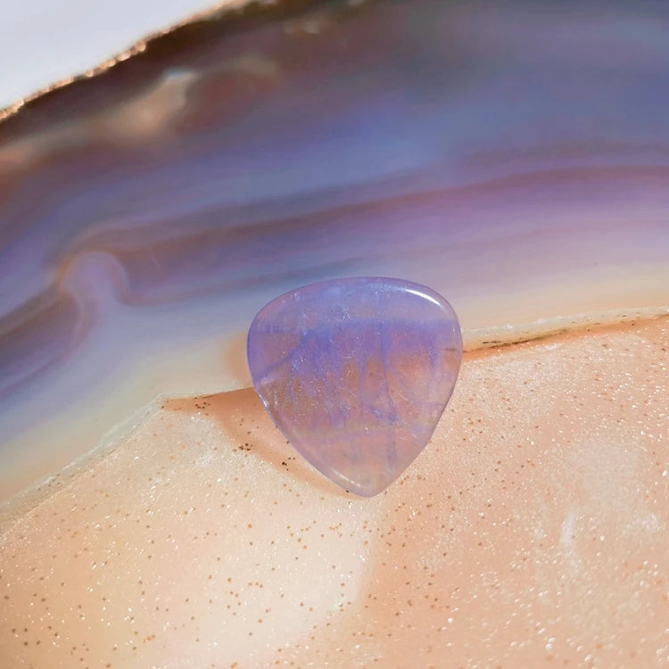 HZ Wholesale Musical Instruments Logo Customized Printing Colorful Crystal Fluorite Guitar Picks