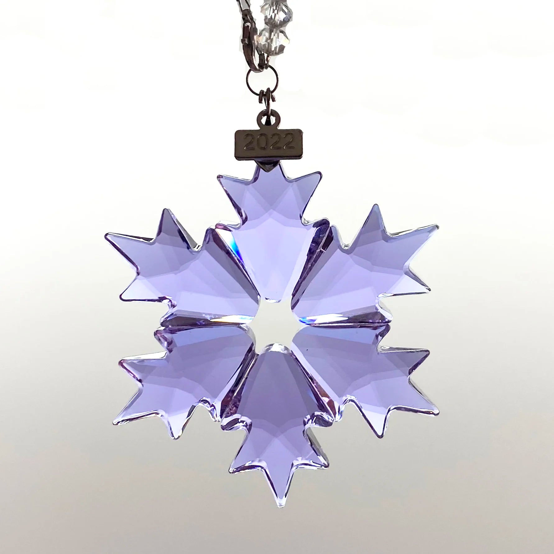 K9  Crystal Car Hanging Decoration Crystal Snowflake for Christmas Tree Decoration