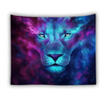 Lion Tiger Animal Wall Hanging Tapestry 3D Wolf Art Background Wall Tapestry Dormitory Bedroom Living Room Home Decor