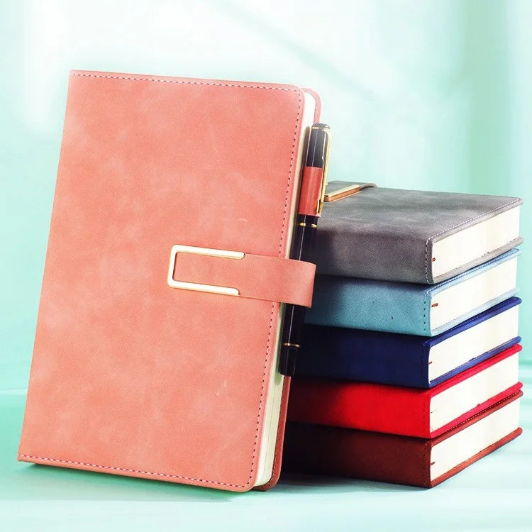 Promotional Cheap Quality Leatherette Print Demand Laserable Business Style A5 Size Customizable Portable Notebook Wood-Free
