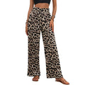 2026 Women Spring Pants Fashion Leopard Printed Loose Pants Wide Leg Long Trousers Casual Pants