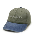 Custom Two Tone Vintage Cotton Washed Unstructured Embroidery Logo Baseball Cap Dad Hat