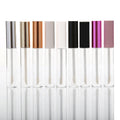 10 ml Empty Matte Black Silver Gold pink Mascara Eyeline with Wands 10ml Packaging Lipgloss with Brush Lip Gloss Containers Tube