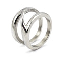 Steel Color Girls Finger Geometric Ring Jewelry Summer Beach Vacation Knuckle Wide Ring Set for Women