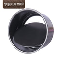 CHEFMADE 6inch Nonstick Carbon Steel Black Round Baking Mold Cake Pans With Removable Bottom