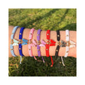 RisingMoon Colorful Rope String Braided Bracelets Handmade Jewelry Gold Charms Butterfly Bracelets Adjustable for Women