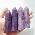 Wholesale Crystal Point Crystal Healing Stone Wand Lepidolite Tower for Home Decor
