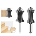 12mm Router Bit Bull Nose Radius Bit Curved Knife Cutter  Woodworking Staircase Floor Knife Router Bits Enclosed Bearing Rollers
